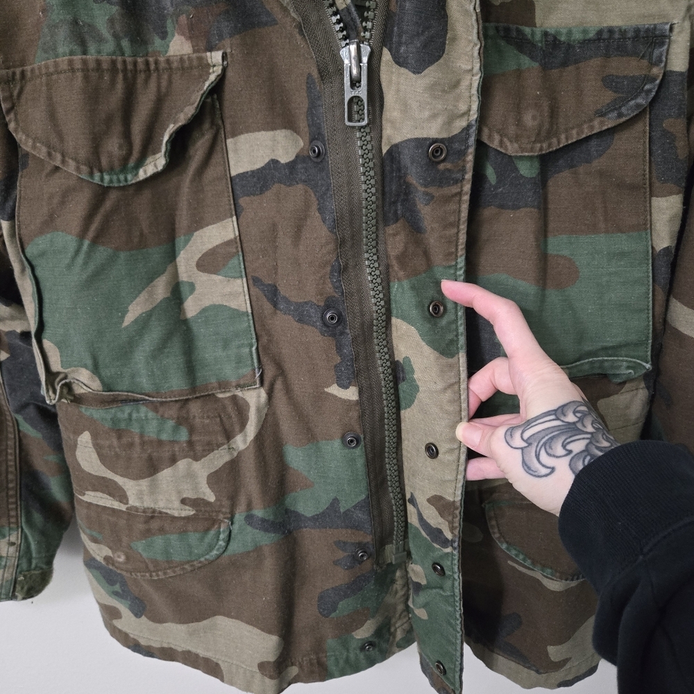 US Army M65 Field Jacket, Camo, XS, X-SHORT - Picture 4 of 16